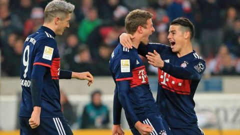 Bayern tiếp tục thế hiện sức mạnh quá lớn so với phần còn lại của Bundesliga
