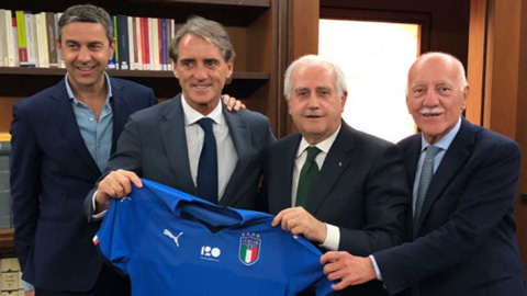 Roberto Mancini được bổ nhiệm làm HLV trưởng ĐT Italia