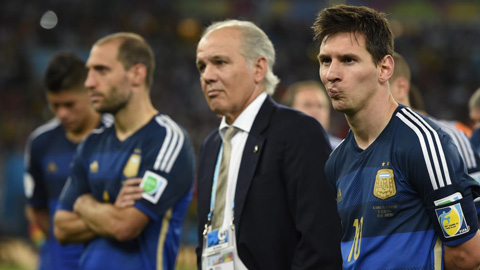 Messi và đồng đội đã thất bại trước người Đức ở World Cup 2014