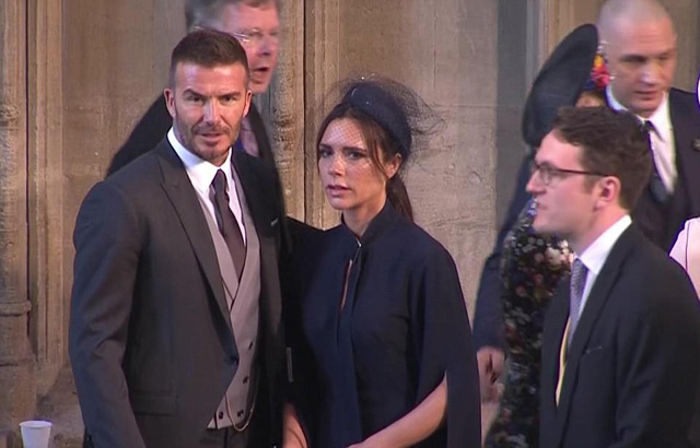 Vợ chồng Beckham cũng nhận được sự quan tâm của đông đảo khách mời