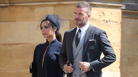 Beckham nổi bật hơn chú rể tại đám cưới Hoàng gia