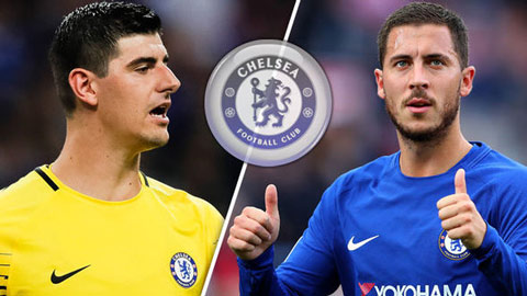 Chelsea bất an về tương lai của Hazard và Courtois