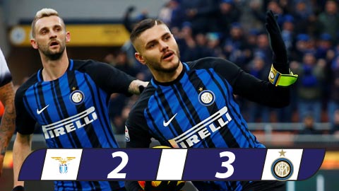 Lazio 2-3 Inter: Inter giành vé dự Champions League