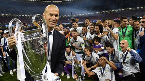 Chỉ cần 2 năm, Zidane đã trở thành nhà cầm quân giành nhiều danh hiệu thứ 2 trong lịch sử Real Madrid