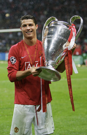 Ronaldo vô địch Champions League cùng M.U
