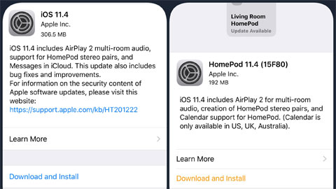 Apple phát hành iOS 11.4 với một loạt nâng cấp đáng giá