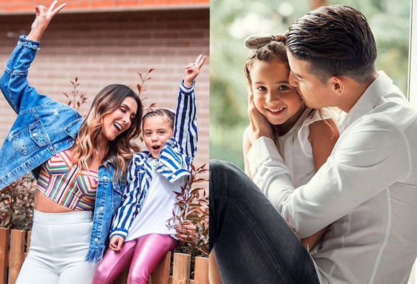 Salome Rodriguez: Ái nữ 5 tuổi của tiền vệ James Rodriguez (Bayern Munich) với cô vợ Daniel Ospina