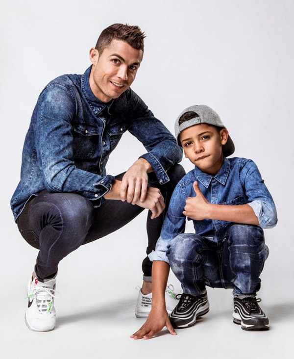  Cristiano Jnr: 7 tuổi và là con trai cả của siêu sao Cristiano Ronaldo (M.U)