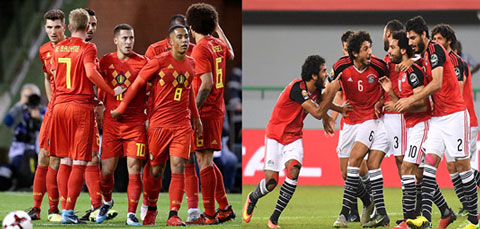 Trận đấu giữa Bỉ - Ai Cập thu hút sự chú ý của người hâm mộ trước thềm World Cup