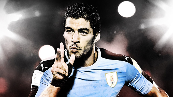 Luis Suarez - ĐT uruguay - 31 tuổi - Tiền đạo
