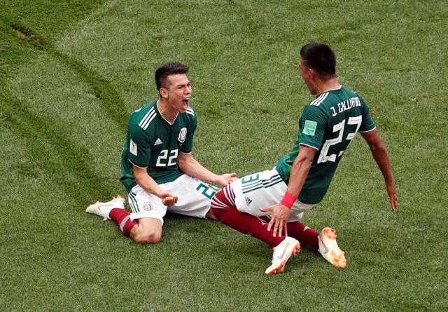 Lozano ghi bàn duy nhất giúp Mexico đánh gục Đức