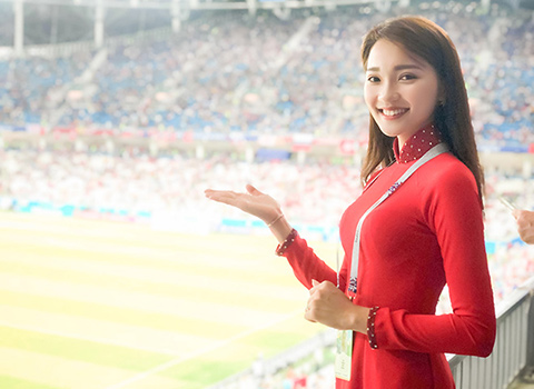 Người đẹp xứ Nghệ đang được cho là bạn gái tin đồn của tuyển thủ U23 Việt Nam Phan Văn Đức 