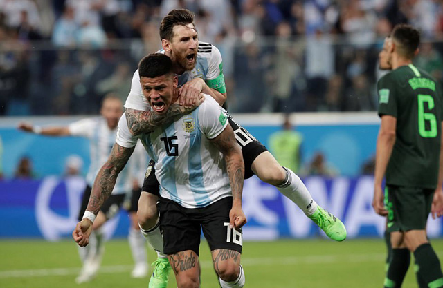 Messi và Rojo - hai người hùng mang tới chiến thắng cho ĐT Argentina
