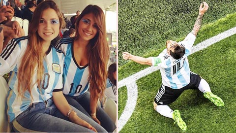 Messi rực sáng nhờ… có vợ ở bên