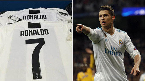 Xuất hiện áo số 7 của Ronaldo tại Juventus