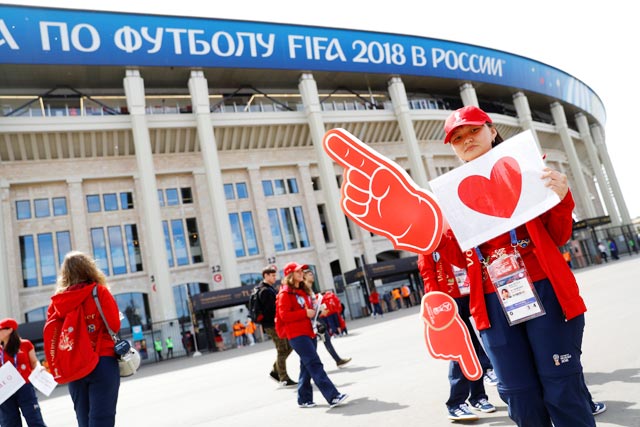Một sinh viên tại Nga trong vai trò tình nguyện viên ở World Cup 2018