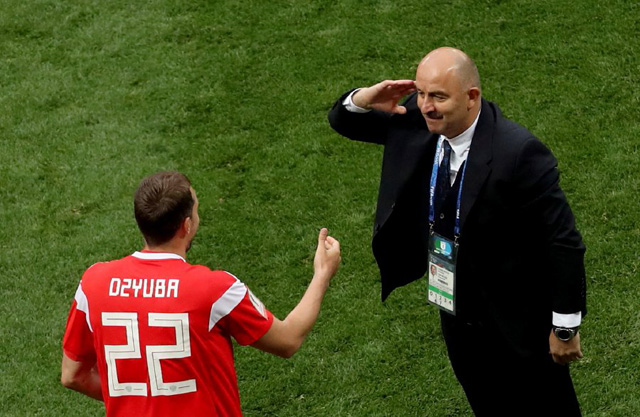HLV Cherchesov đã thể hiện tài cầm quân xuất sắc tại World Cup 2018