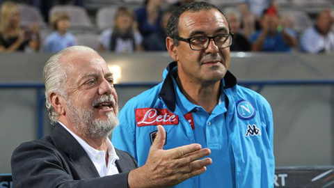Chủ tịch Napoli xác nhận Sarri sẽ dẫn dắt Chelsea