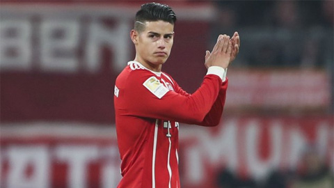Bayern ráo riết tìm người thay thế James Rodriguez