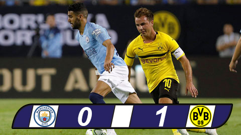 Man City 0-1 Dortmund: Goetze khiến Mahrez có trận ra mắt không như ý