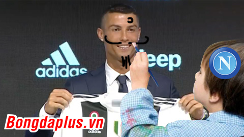 Ảnh chế: Ronaldo thành... giấy vệ sinh cho fan Napoli