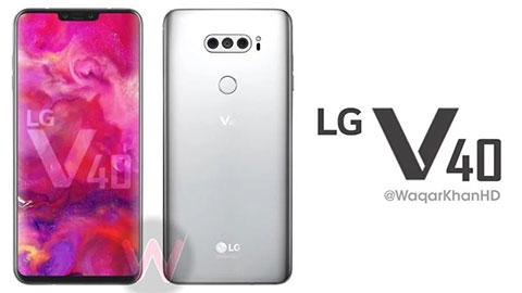 LG V40 ThinQ lộ diện với 3 camera độ phân giải 20MP