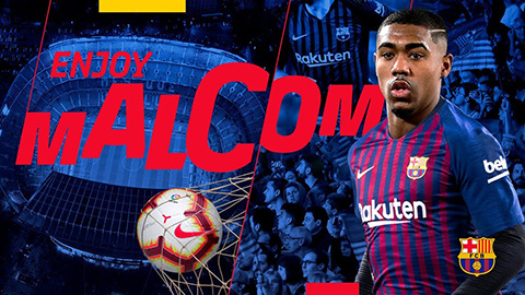 Malcom gia nhập Barca với mức phí 41 triệu euro