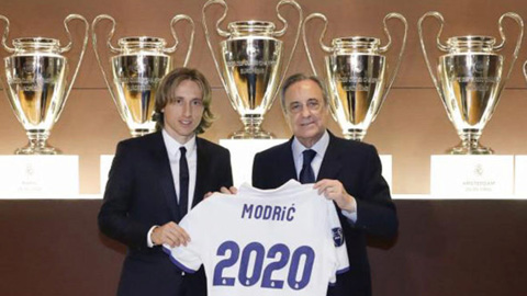 Hợp đồng của Modric vẫn còn thời hạn tới năm 2020 cùng điều khoản giải phóng 750 triệu euro