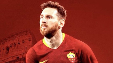 Roma tiếp tục 'bắt đền' Barca bằng Messi