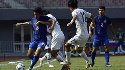 Olympic Thái Lan thua tơi tả U19 Hàn Quốc trước thềm ASIAD 18