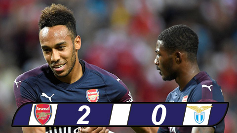 Arsenal 2-0 Lazio: Aubameyang nổ súng, Arsenal thắng nhẹ Lazio