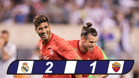 Song tấu Bale-Asensio rực sáng, Real đánh bại Roma