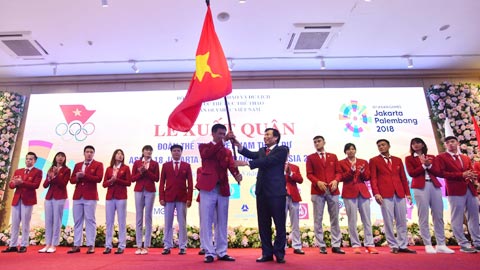 Lễ xuất quân Đoàn Thể thao Việt Nam dự ASIAD 18: Quyết tâm chinh phục đỉnh cao