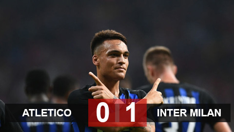 Atletico 0-1 Inter: Martinez ghi bàn đẹp, Tottenham vô địch ICC 2018