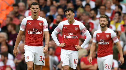 Arsenal đã nhận thất bại ngày ra quân Ngoại hạng Anh 2018/19