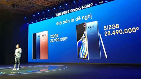 Galaxy Note 9 tại Việt Nam có giá rẻ hơn dự kiến