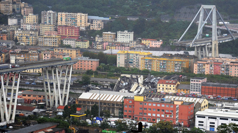 Hai cầu thủ Italia thoát chết vụ sập cầu ở Genoa