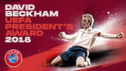 Beckham nhận giải thưởng của UEFA