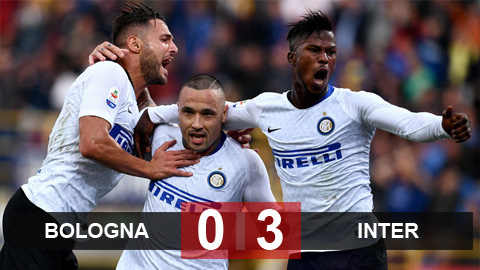 Bologna 0-3 Inter: Inter thắng trận đầu