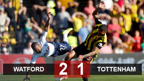 Watford 2-1 Tottenham: Spurs ngã ngựa