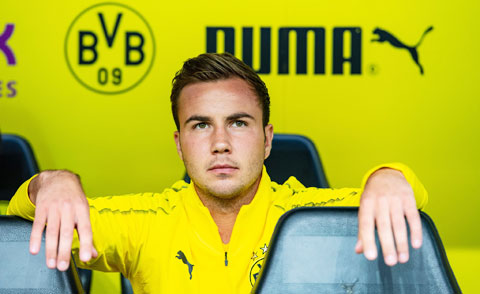 Goetze ngồi dự bị ở 2 trận đầu mùa của Dortmund tại Bundesliga