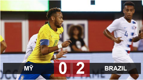 Mỹ 0-2 Brazil: Firmino và Neymar nổ súng, Brazil nhẹ nhàng hạ gục Mỹ