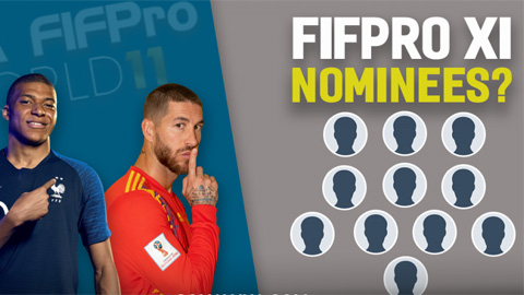 Ứng viên ĐHTB FIFPro World XI 2018: Không có chỗ cho Bale & Lloris