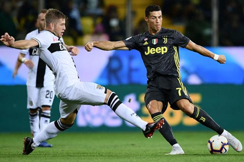 Ronaldo tung ra nhiều cú sút nhất tại Serie A mùa này
