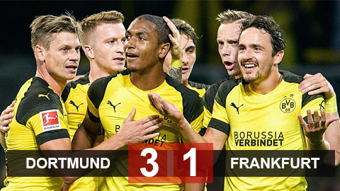 Dortmund 3-1 Frankfurt: 3 điểm nhọc nhằn