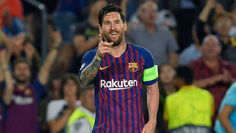 Messi vượt kỷ lục hat-trick của Ronaldo ở Champions League