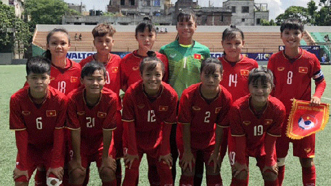 U16 nữ Việt Nam vượt qua vòng loại đầu tiên U16 châu Á 2019