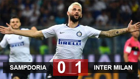 Sampdoria 0-1 Inter: Thắng lợi sít sao