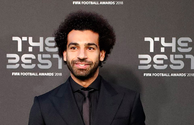 Tiền đạo Mohamed Salah của Liverpool vinh dự được trao giải bàn thắng đẹp nhất năm