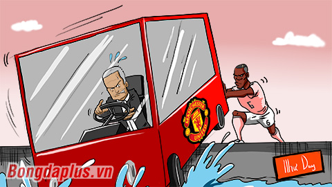 Thầy trò Mourinho chung tay đánh chìm xe bus M.U